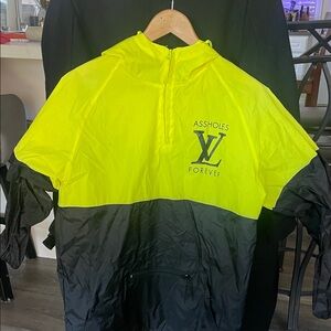 Yellow and Black A$$holes live forever Windbreaker Jacket